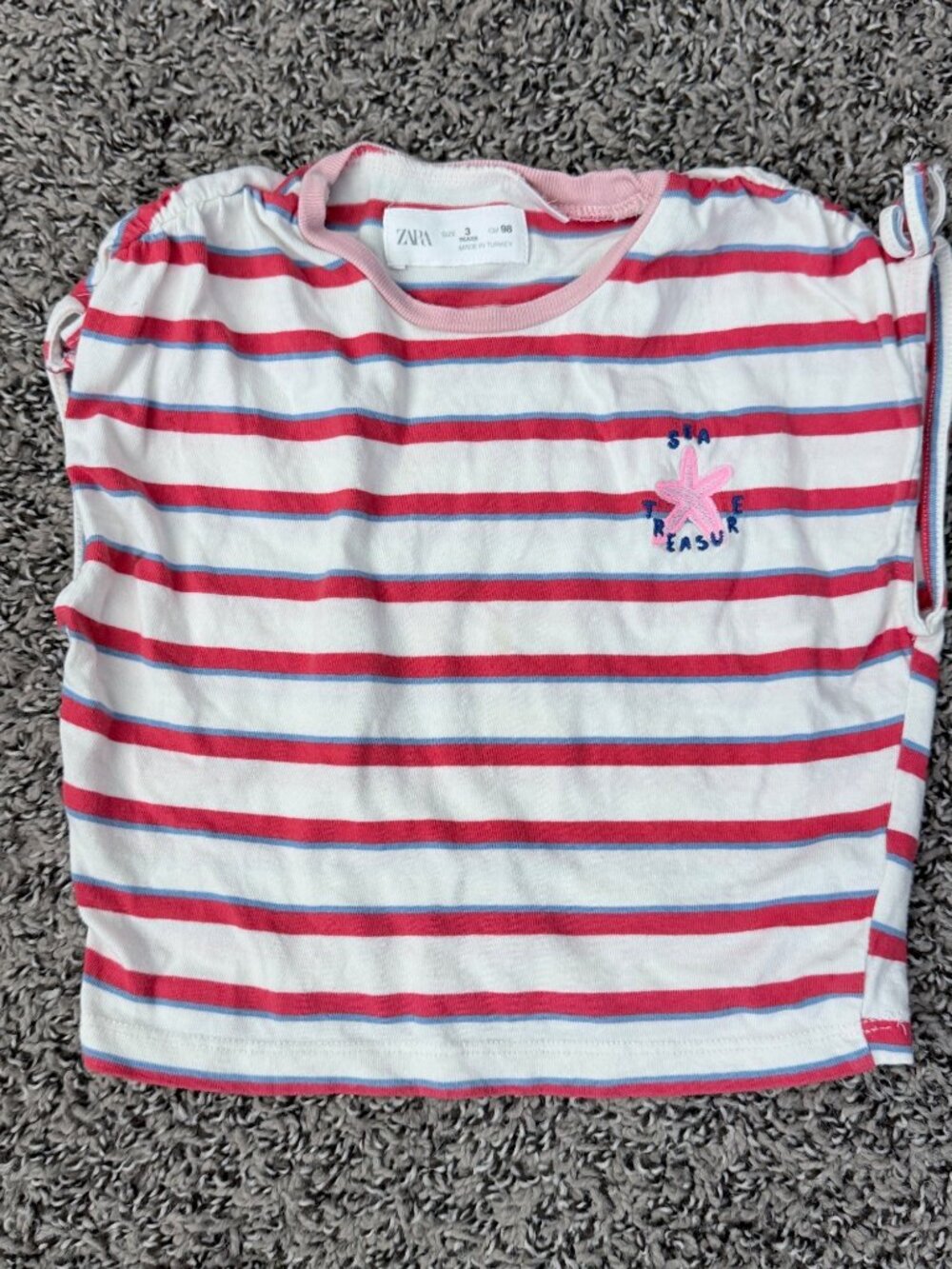 Zara Red stripe Beach Top sz 3T